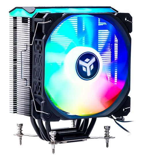 ITEK ICY-4HLA AIR HEATSINK - UNIVERSAL SKT, 180W TDP, 4 HP, 12CM FAN, FULL BLACK, ARGB