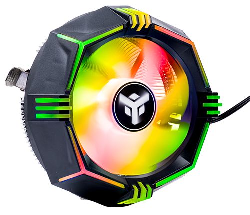 ITEK AIR HEAT SINK ICY-4LPR - UNIVERSAL SKT, 65W TDP, LOW PROFILE, RGB RAINBOW