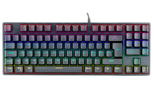ITEK GAMING KEYBOARD, MECHANICAL, BLUE SWITCH, OUTEMU, RGB, SOFTWARE, 90 KEYS, COMPACT