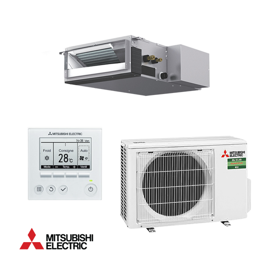 Duct Air conditioner Mitsubishi Electric SEZ-M25DA + SUZ-M25VA