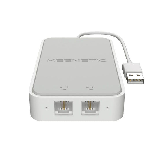 KEENETIC LINEAR (KN-3110), 2-PORT FXS RJ11 VOIP ADAPTER, COMPATIBLE WITH ALL OPERATORS
