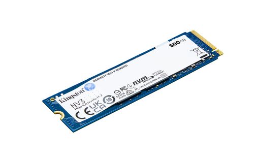 KINGSTON INTERNAL SSD NV3 NVM 500GB M.2 PCIe 4.0 R/W 3500/2100