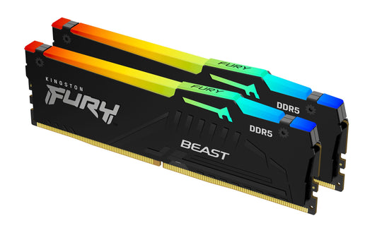 Kingston Technology FURY Beast 32GB 6800MT/s DDR5 CL34 DIMM (2-module kit) RGB XMP