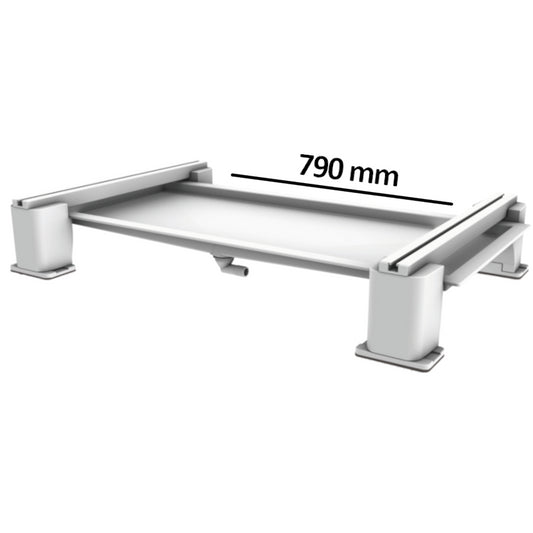 Kit a.g.s. 790×548 h 158 mm supporto a pavimento per unità esterna climatizzatore con vaschetta raccogli condensa