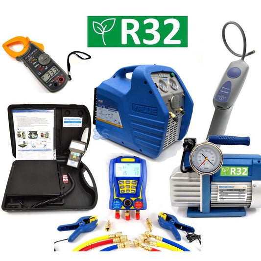 Refrigeration technician's license equipment kit, R32 instrumentation - 3/4 HP recovery unit