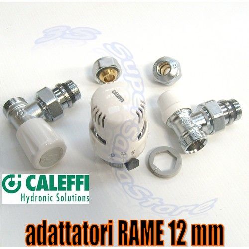 Caleffi copper kit D.12 with thermostatic head
