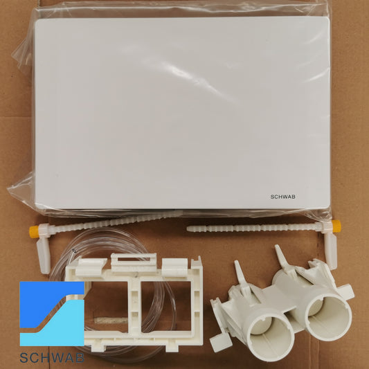 Kit conversione Pneumatico e placca cieca - per trasformazione comando pneumatico cassetta SCHWAB