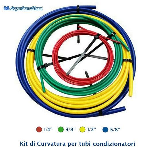 Kit di curvatura piegatubi per condizionamento - sonde 1/4 - 3/8 - 1/2 - 5/8 per rame
