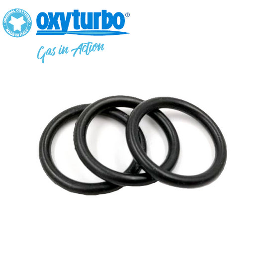 Replacement kit of 3 O-rings for oxygen cylinder connection - pressure reducer for turbo set