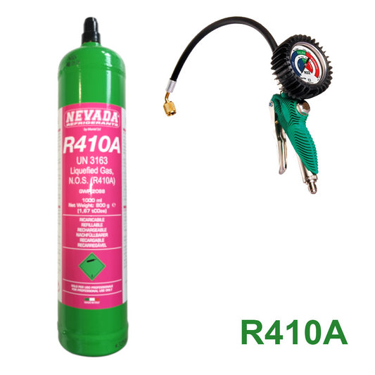 Smart Tester Kit with R410a R410 gas cylinder - Air Conditioning Recharge