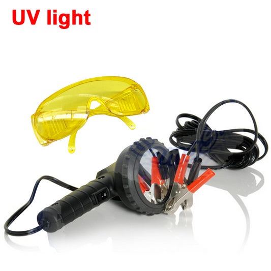 Lampada UV 100 W con occhiali alimentazione tramite batteria auto 12 V