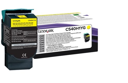LEXMARK TONER YELLOW HIGH YIELD RET.PROG C54X