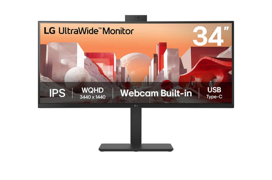 LG 34BA85QE-B Monitor PC 86,4 cm (34") 3440 x 1440 Pixel Wide Quad HD LCD Nero