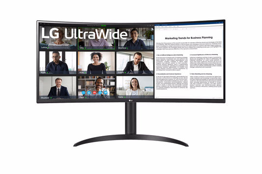 LG CURVED MONITOR 34" LED VA 100Hz 21:9 3440 x 1440 5ms 300 CDM, , HEIGHT REG, USB-C DOCK, DP/HDMI