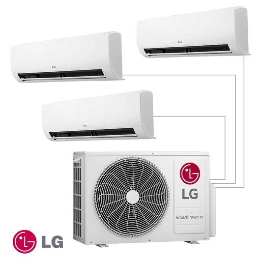 LG multi split system RM3U19.U24 + RMN09.NSJ + RMN09.NSJ + RMN12.NSJ