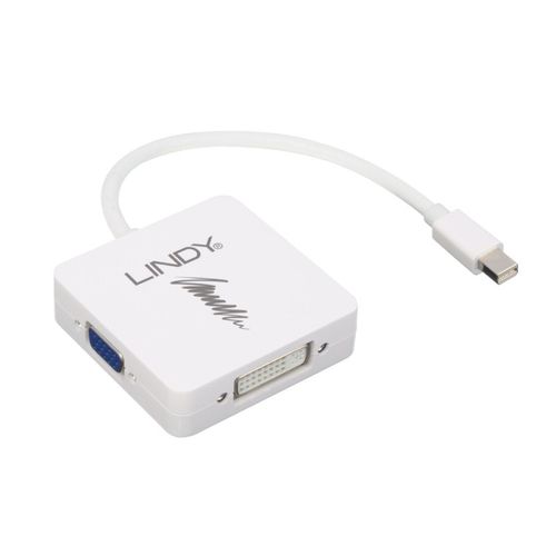 LINDY MINI-DP TO HDMI 4K30/DVI/VGA ADAPTER