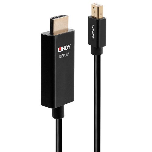LINDY MINI DISPLAYPORT TO HDMI ADAPTER CABLE 4K60HZ, 2M