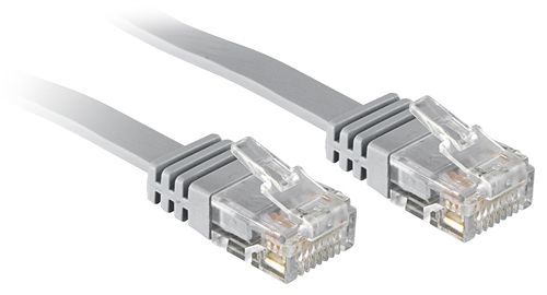 LINDY FLAT UTP CAT.6 NETWORK CABLE 1M GREY