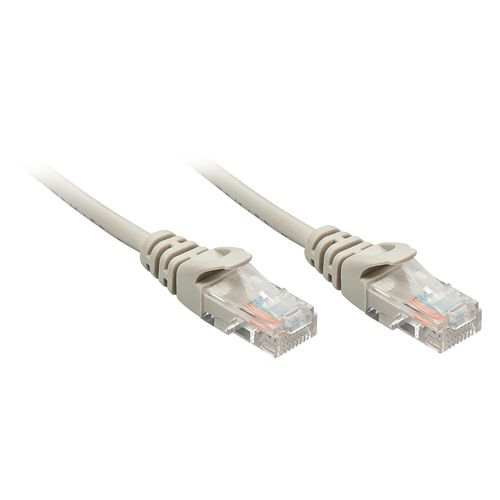 LINDY CAT.5E U/UTP PATCH NETWORK CABLE 2MT RJ45 CONNECTOR GREY 10 YEAR WARRANTY