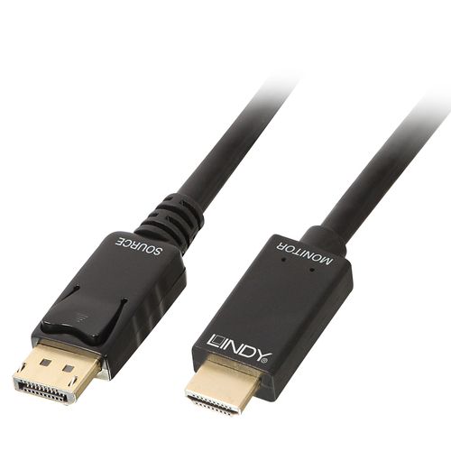 LINDY DISPLAYPORT/HDMI 4K30 CABLE (DP: PASSIVE) 0.5