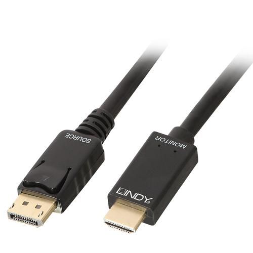 LINDY DISPLAYPORT/HDMI CABLE 4K30 (DP: PASSIVE) 1M