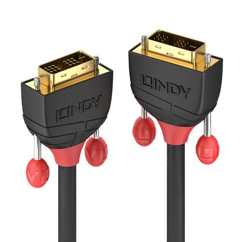 LINDY DVI-D SINGLE LINK BLACK LINE CABLE, 2M