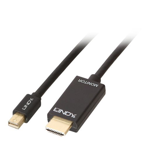 LINDY MINI DISPLAYPORT/HDMI 4K30 CABLE (DP: PASSIVE