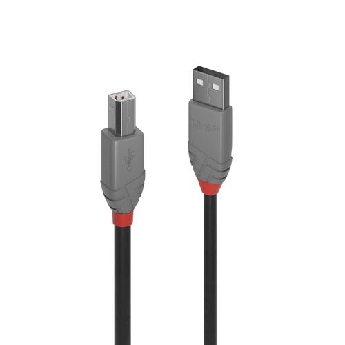 LINDY USB 2.0 A/B ANTHRA LINE CABLE, 1M