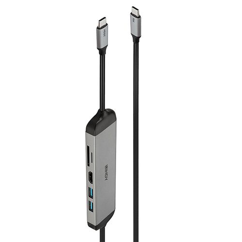 LINDY MICRO 140 LAPTOP DOCKING, USB C, 4K SUPPORT, 60W AC CABLE
