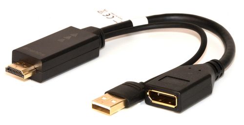 LINK ACTIVE HDMI MAS ADAPTER - DISPLAYPORT 1.2 FEM AND 4K USB CONNECTOR FOR PC/NB HDMI TO VIDEO DIS