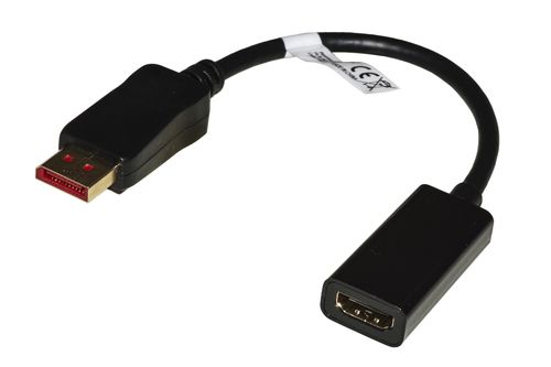 LINK ADAPTER DISPLAYPORT 1.4 MAS - HDMI 2.0 FEM GOLD-PLATED CONTACTS 4KX2K60HZ HDR