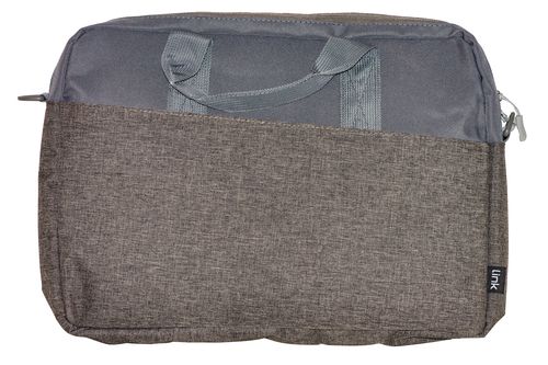 LINK 15.6" LAPTOP BAG IN RECYCLED PLASTIC RPET 42X29X6 GREY