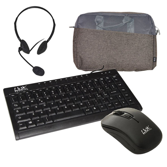 LINK BUNDLE BAG LKEL01PB + MOUSE LKMOS02 + KEYBOARD LKTAST04 + HEADPHONES LKHS01