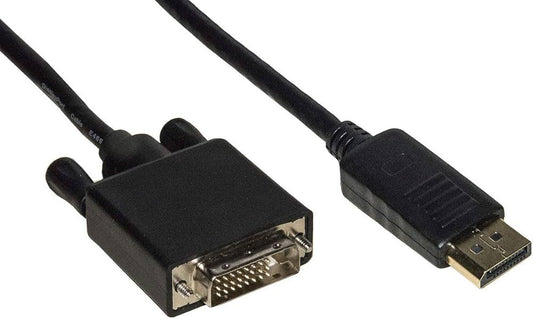 LINK CABLE DISPLAYPORT MALE - DVI MALE GOLD-PLATED CONTACTS 3 MT.