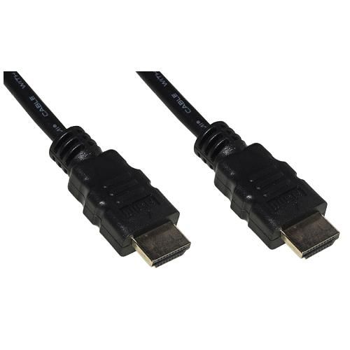 LINK HDMI CABLE 4KX2K GOLD PLATED CONTACTS 3 MT BLACK COLOR