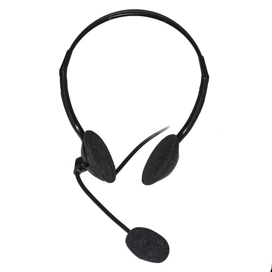 LINK HEADPHONES WITH ADJUSTABLE MICROPHONE, 1 X 3.5 MM CONNECTOR AND VOLUME CONTROL