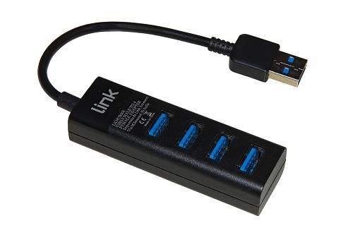 LINK HUB 4 PORTS USB 3.0 WITH 15 CM CABLE