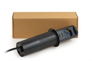 LINK EXTRACTABLE MULTI-SOCKET WITH ONE UNIVERSAL ITA/SCHUKO PORT, WIRELESS CHARGER
