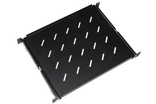 LINK UNIVERSAL SHELF FOR PULL-OUT RACK CABINET ON TELESCOPIC RAILS 1 UNIT BLACK 350MM