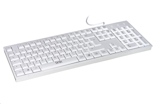 LINK ITALIAN KEYBOARD 105 KEYS WHITE COLOR USB CONNECTOR
