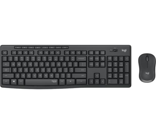 LOGITECH BUNDLE WIRELESS KEYBOARD+MOUSE DESKTOP MK295 SILENT COMBO, USB, ITA LAYOUT, GRAPHITE COLOR