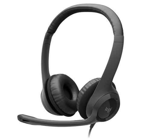LOGITECH H390 USB HEADPHONES BLACK
