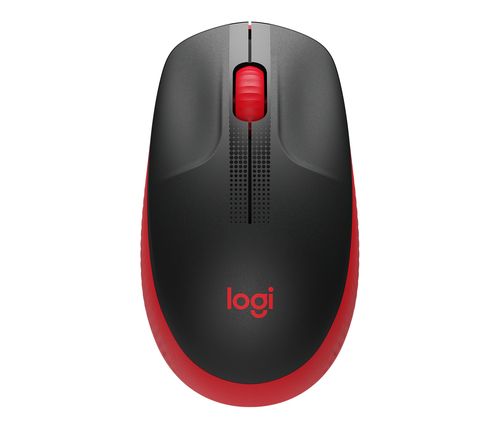 LOGITECH WIRELESS MOUSE M190 FULL-SIZE, OPTICAL, USB, RED