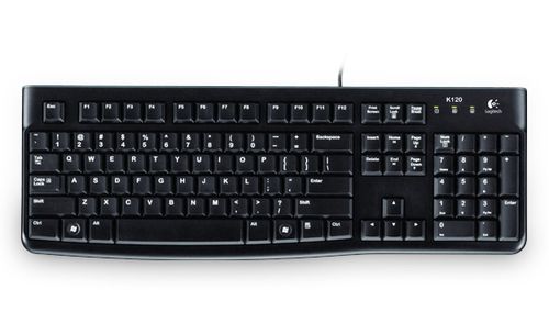 LOGITECH USB KEYBOARD K120 WIRED BLACK OEM