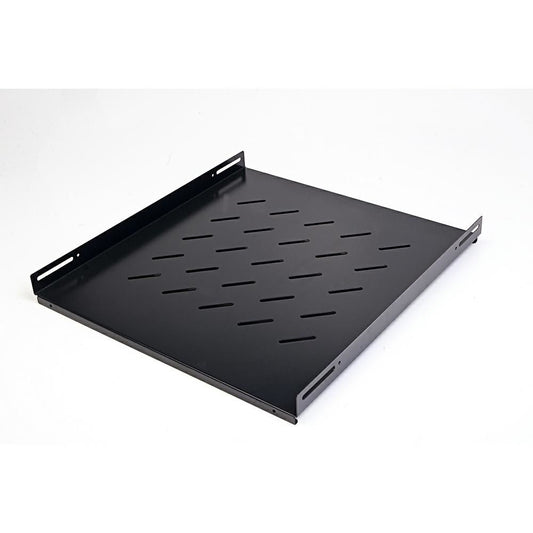 MACHPOWER FIXED SHELF 500MM DEPTH 1U 4 POINTS FOR 19" RACK BLACK