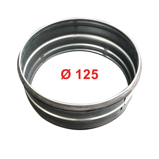Ø 125 mm connecting sleeve for hot and cold air flexible ducts