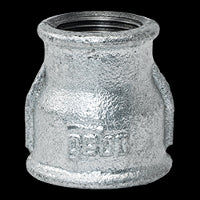 Manicotto ridotto 1''1/2 x 1''1/4 F-F in ghisa malleabile zincato