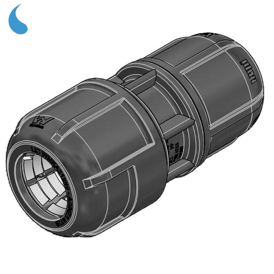 Reduced sleeve reduction Ø 63 - 50 mm compression - tighten in polypropylene