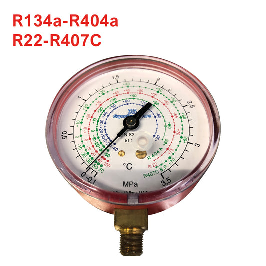 High pressure gauge for R404A R134a R407C R22 gas