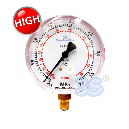 High pressure gauge specifically for R290 propane gas